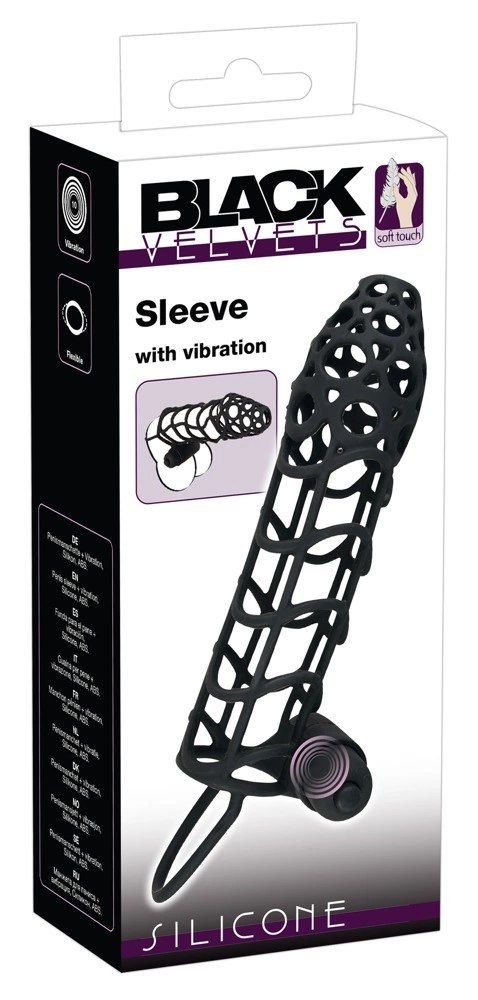 Nakładka Na Penisa Z Mini Wibratorem - Black Velvets Black Velvets