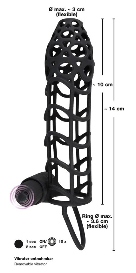 Nakładka Na Penisa Z Mini Wibratorem - Black Velvets Black Velvets Nakładka Na Penisa Z Mini Wibratorem - Black Velvets Black Velvets
