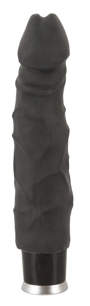 Nature Skin - Realistyczny Wibrator Z Żyłami I Żołędziem Czarny Nature Skin Nature Skin - Realistyczny Wibrator Z Żyłami I Żołędziem Czarny Nature Skin