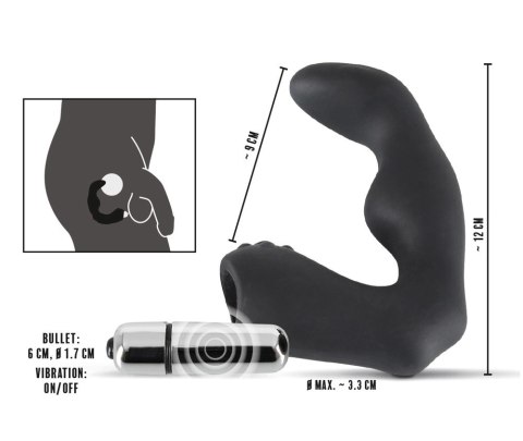 Rebel - Wibrator Prostaty W Kształcie Litery L Czarny Rebel Rebel - Wibrator Prostaty W Kształcie Litery L Czarny Rebel