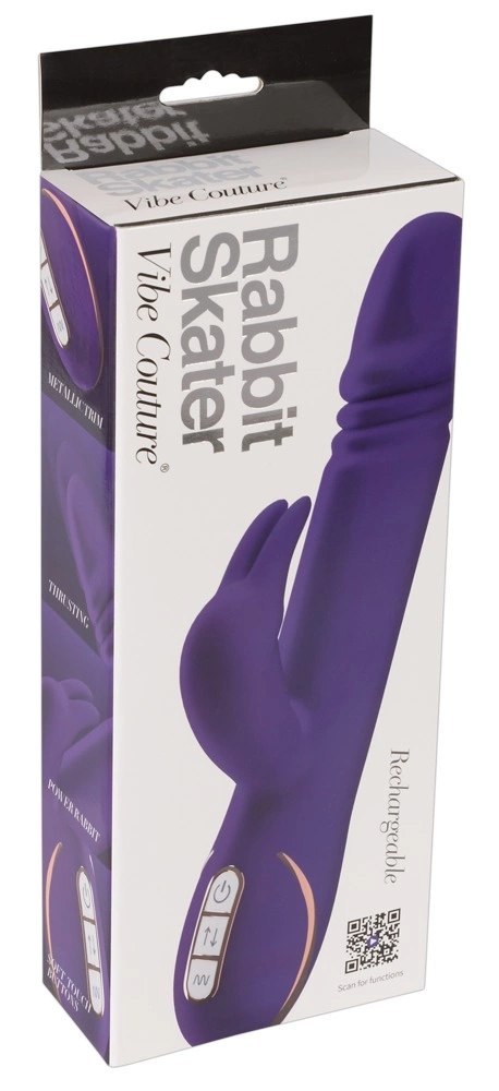 Vibe Couture - Wibrator Skater Króliczek Z Funkcją Pchania Fioletowy Vibe Couture Vibe Couture - Wibrator Skater Króliczek Z Funkcją Pchania Fioletowy Vibe Couture
