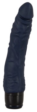 Vibra Lotus - Realistyczny Wibrator Z Żyłkami Czarny 20cm Vibra Lotus