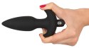 Wibrująca Wtyczka Analna Z Uchwytem Średnia(15cm) - Black Velvets Black Velvets