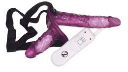 You2Toys - Wibrujące - podwójne dildo na pasku You2Toys