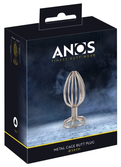 Anos - Stalowy Pusty Korek Analny Srebrny 3.8 CM ANOS Anos - Stalowy Pusty Korek Analny Srebrny 3.8 CM ANOS