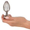 Anos - Stalowy Pusty Korek Analny Srebrny 3.8 CM ANOS
