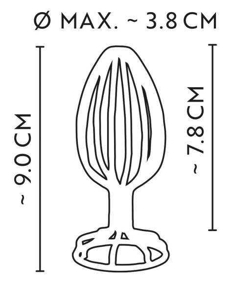 Anos - Stalowy Pusty Korek Analny Srebrny 3.8 CM ANOS Anos - Stalowy Pusty Korek Analny Srebrny 3.8 CM ANOS