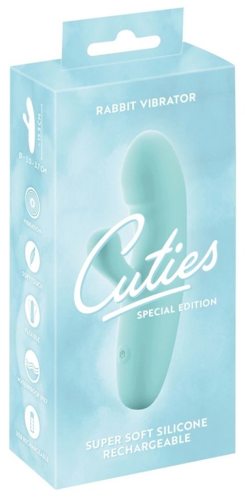 Cuties - Mini Wibrator Króliczek Ekstra Miękki Zielony Cuties