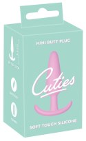 Cuties - Silikonowy Korek Analny Stożkowy Różowy Cuties