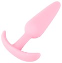 Cuties - Silikonowy Korek Analny Stożkowy Różowy Cuties