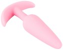 Cuties - Silikonowy Korek Analny Stożkowy Różowy Cuties