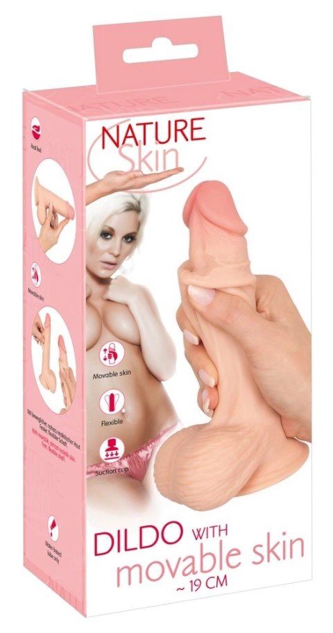 Nature Skin - Elastyczne Naturalne Dildo Z Ruchomą Skórą 18,7 cm Nature Skin Nature Skin - Elastyczne Naturalne Dildo Z Ruchomą Skórą 18,7 cm Nature Skin