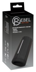 Rebel - Masturbator Z 2 Silnikami I Podgrzewaniem Do 43° Czarny Rebel