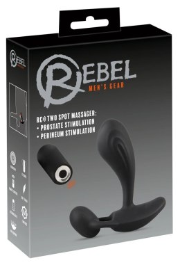 Rebel - Silikonowy Masażer Prostaty Z Pilotem RC Two Spot Massager Rebel