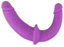 Sweet Smile - Uprząż Strap-On Z Podwójnym Fioletowym Dildo Sweet Smile