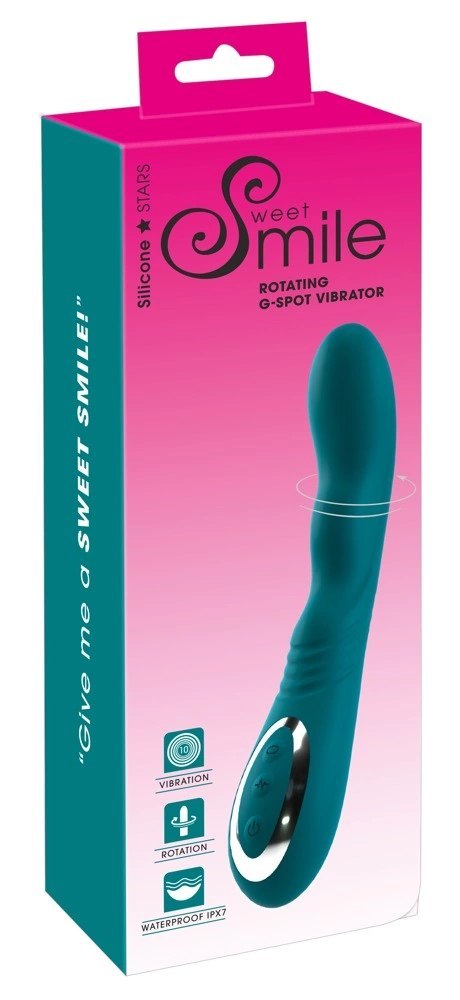 Sweet Smile - Wibrator Rotacyjny Do Stymulacji Punktu-G Rotating Vibrator Sweet Smile Sweet Smile - Wibrator Rotacyjny Do Stymulacji Punktu-G Rotating Vibrator Sweet Smile