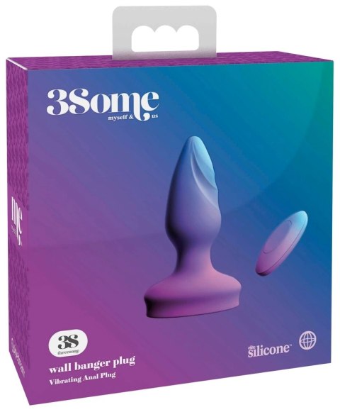 3some - Wibrujący Korek Analny Z Przyssawką 12cm Threesome 3some - Wibrujący Korek Analny Z Przyssawką 12cm Threesome