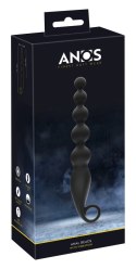 ANOS - Silikonowy Kulkowy Wibrator Analny 22 CM Czarny ANOS