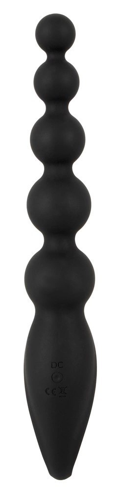 ANOS - Silikonowy Kulkowy Wibrator Analny 22 CM Czarny ANOS ANOS - Silikonowy Kulkowy Wibrator Analny 22 CM Czarny ANOS