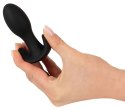 ANOS - Silikonowy Wibrujący Mini Plug Analny Czarny ANOS