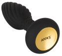ANOS - Silikonowy Wibrujący Plug Analny Z Pilotem Czarny ANOS