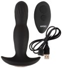 ANOS - Wibrujący Plug Analny 10 Trybów Wibracji 2 Funkcje Pompki Czarny ANOS