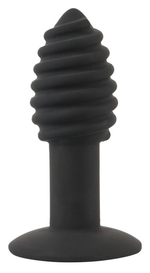 Black Velvets - Korek Analny Twist Butt Z Rowkami I Wibracjami 10 Cm Black Velvets Black Velvets - Korek Analny Twist Butt Z Rowkami I Wibracjami 10 Cm Black Velvets