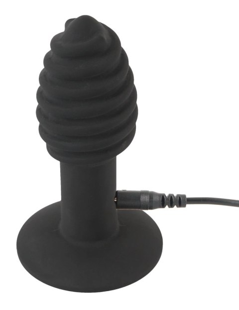 Black Velvets - Korek Analny Twist Butt Z Rowkami I Wibracjami 10 Cm Black Velvets Black Velvets - Korek Analny Twist Butt Z Rowkami I Wibracjami 10 Cm Black Velvets