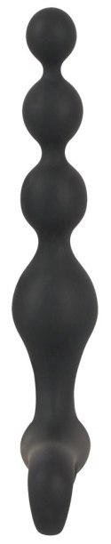 Black Velvets - Silikonowe Koraliki Analne Z 10 Trybami Wibracji Czarne Black Velvets
