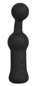 Black Velvets - Wibrator Prostaty Silikonowy Z Końcówką Kulki Czarny Black Velvets