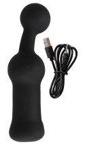 Black Velvets - Wibrator Prostaty Silikonowy Z Końcówką Kulki Czarny Black Velvets