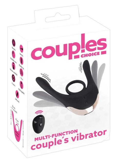 Couples Choice - Wielofunkcyjny Wibrator Dla Par Z Pierścieniem Na Penisa + Pilot Couples Choice Couples Choice - Wielofunkcyjny Wibrator Dla Par Z Pierścieniem Na Penisa + Pilot Couples Choice
