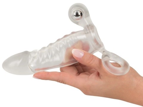 Crystal - Przedłużka Na Penisa Z Wibracjami I Pierścieniem Na Jądra Przezroczysta Crystal Crystal - Przedłużka Na Penisa Z Wibracjami I Pierścieniem Na Jądra Przezroczysta Crystal