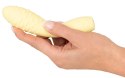 Cuties - Poręczny Mini Wibrator Z Wypustkami Żółty Cuties