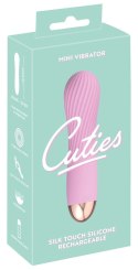 Cuties - Różowy Mini Wibrator Z Rowkami Cuties