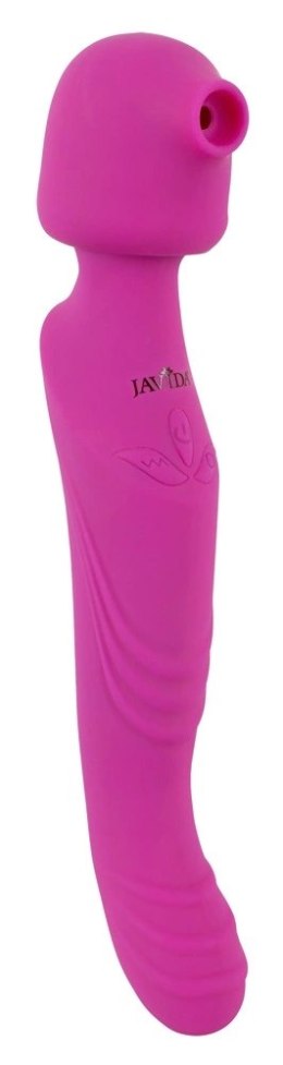 Javida - 2in1 3 Funkcyjny Wibrator Ssanie Masaż I Wibracje Różowy 27 Cm JAVIDA