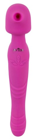 Javida - 2in1 3 Funkcyjny Wibrator Ssanie Masaż I Wibracje Różowy 27 Cm JAVIDA