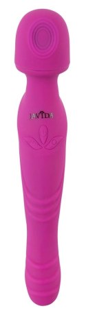 Javida - 2in1 3 Funkcyjny Wibrator Ssanie Masaż I Wibracje Różowy 27 Cm JAVIDA
