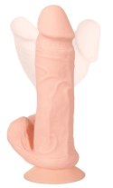 Nature Skin - Realistyczny Wibrator Z Żyłami I Żołędziem 20,8 cm + Pilot Nature Skin