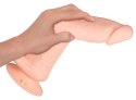 Nature Skin - Realistyczny Wibrator Z Żyłami I Żołędziem 20,8 cm + Pilot Nature Skin
