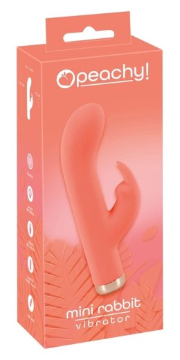 Peachy - Mini Wibrator Króliczek Stymulujący Łechtaczkę I Punkt-G Pomarańczowy Peachy