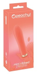 Peachy - Mini Wibrator Z Rowkami I 10 Trybami Wibracji Pomarańczowy Peachy