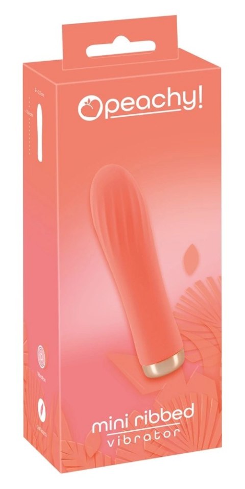 Peachy - Mini Wibrator Z Rowkami I 10 Trybami Wibracji Pomarańczowy Peachy Peachy - Mini Wibrator Z Rowkami I 10 Trybami Wibracji Pomarańczowy Peachy
