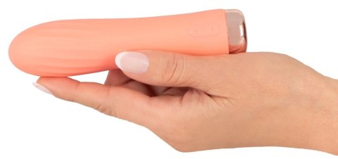 Peachy - Mini Wibrator Z Rowkami I 10 Trybami Wibracji Pomarańczowy Peachy Peachy - Mini Wibrator Z Rowkami I 10 Trybami Wibracji Pomarańczowy Peachy