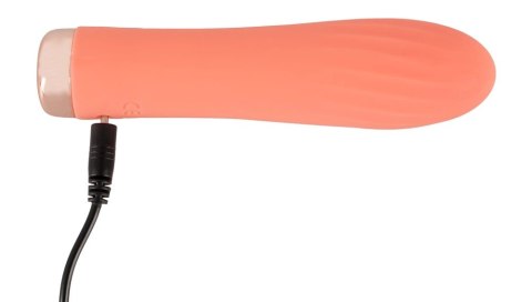 Peachy - Mini Wibrator Z Rowkami I 10 Trybami Wibracji Pomarańczowy Peachy Peachy - Mini Wibrator Z Rowkami I 10 Trybami Wibracji Pomarańczowy Peachy