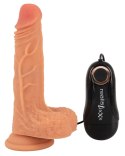 Realistixxx - Naturalny Wibrator Z Żyłami Żołędziem I Pilotem 18.6cm Realistixxx