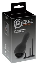 Rebel - Masturbator Na Żołądź Z 3 Dołączonymi Dilatorami Czarny Rebel