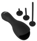 Rebel - Masturbator Na Żołądź Z 3 Dołączonymi Dilatorami Czarny Rebel