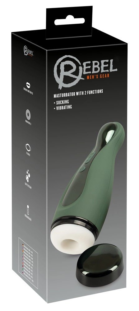 Rebel - Masturbator Z Funkcją Ssania I 6 Trybami Wibracji Rebel Rebel - Masturbator Z Funkcją Ssania I 6 Trybami Wibracji Rebel
