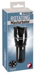 Stroker - Masturbator Z Obrotowym Rękawem W 4 Trybach Czarny Stroker